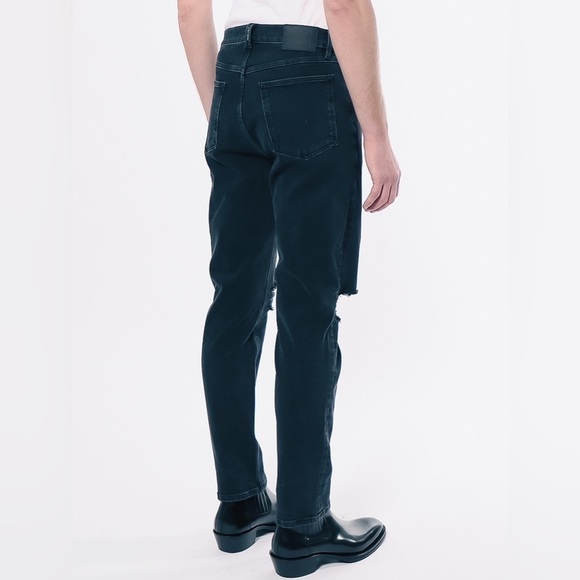 Amendi Black Wash Tapered Jeans 32 x 32 - Picture 3 of 13